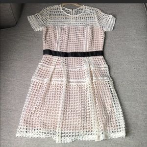 Brand New White Lace Mesh Dress Size M